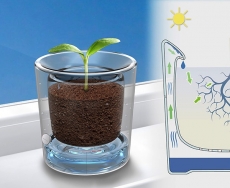 چرخه آبیاری گیاه توسط این گلدان